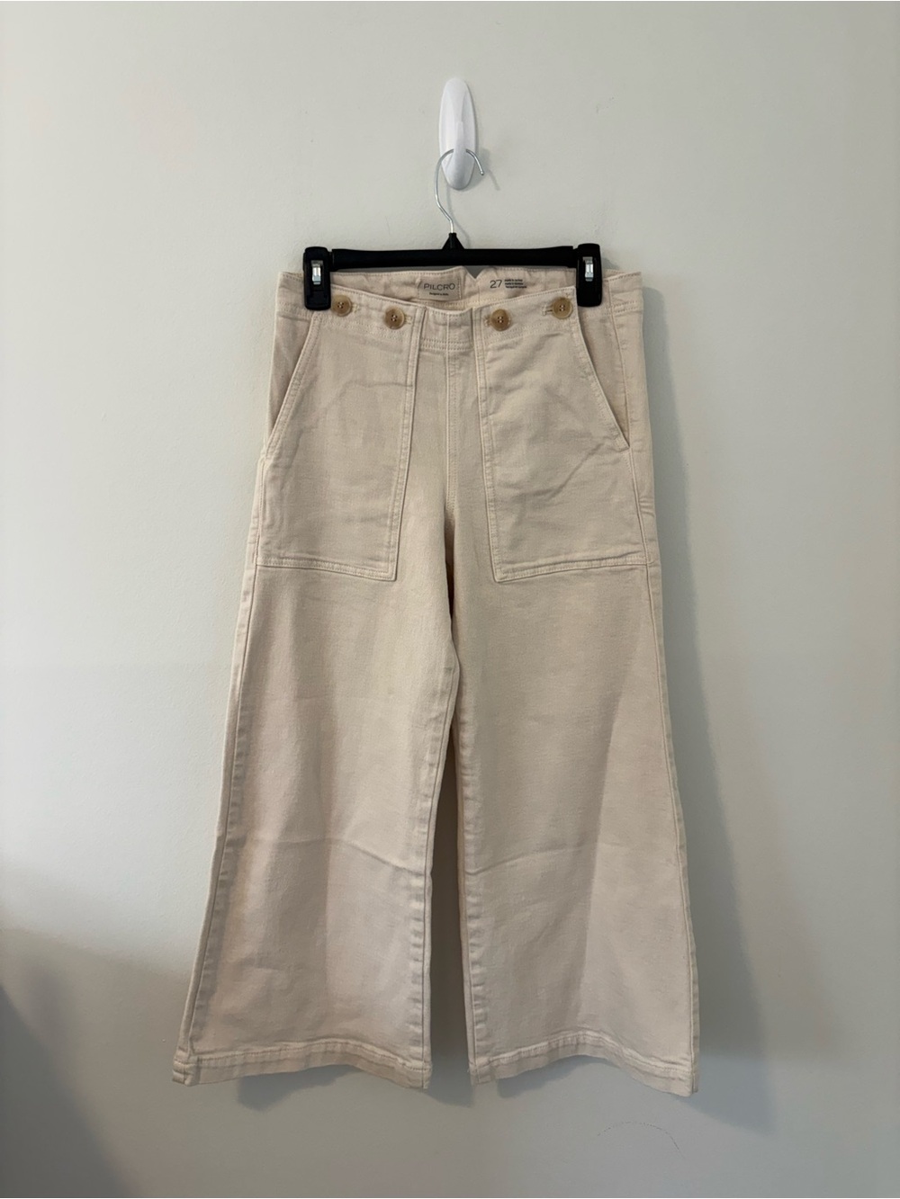 Pilcro‎ The Kit High-Rise Wide-Leg Utility Trouser Jeans Size 27 - Picture 2 of 5